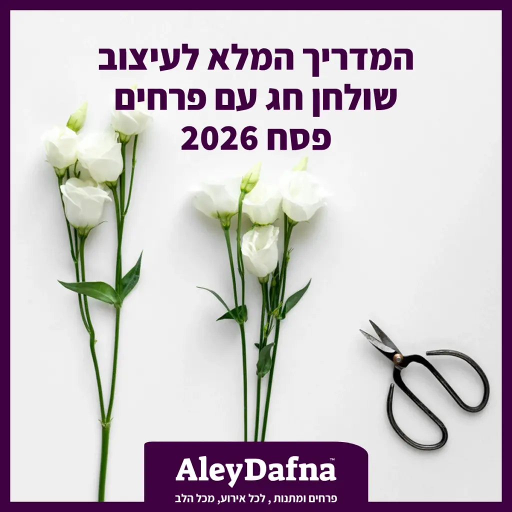 המדריך המלא לעיצוב שולחן חג עם פרחים